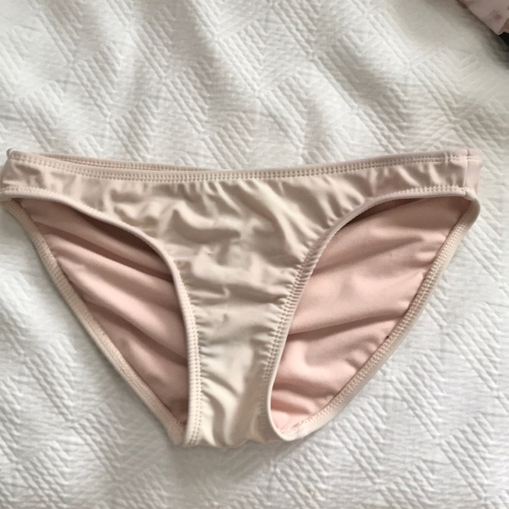 faded light pink swimsuit bottoms (scrunchie)
